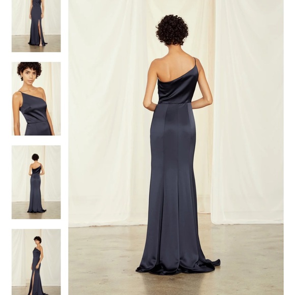 Amsale Long Bridesmaid Dress Kaia SAGE SIZE 2 - Picture 4 of 9